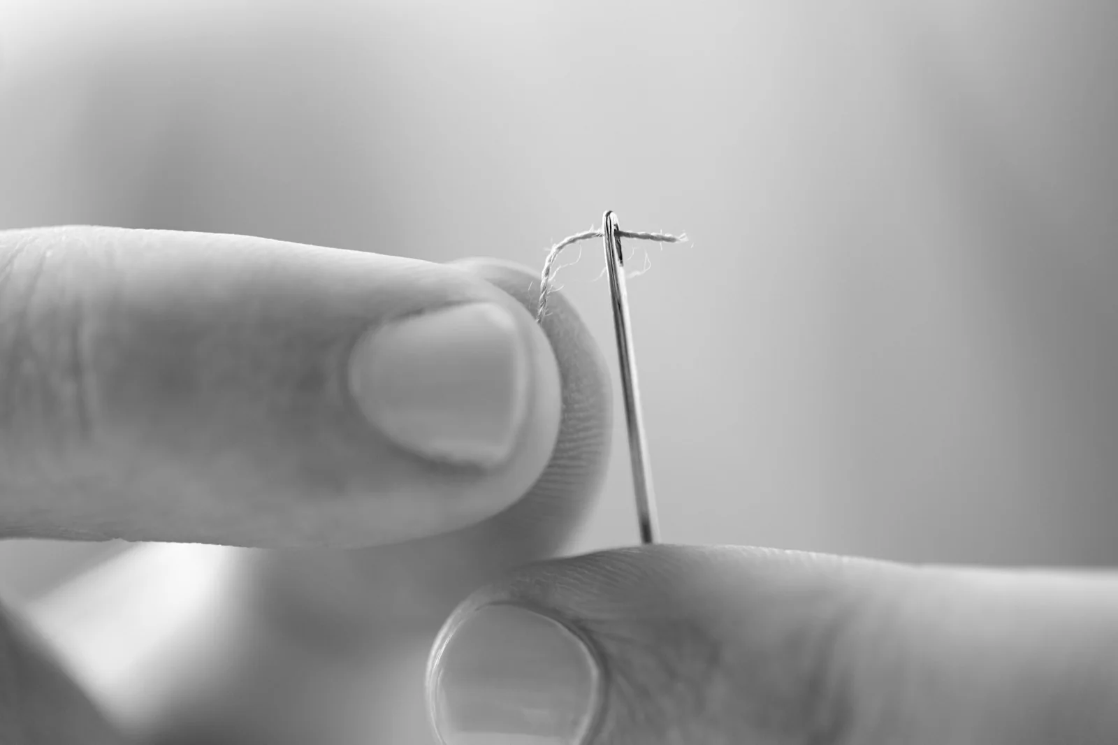 Threading the needle — real handcraft