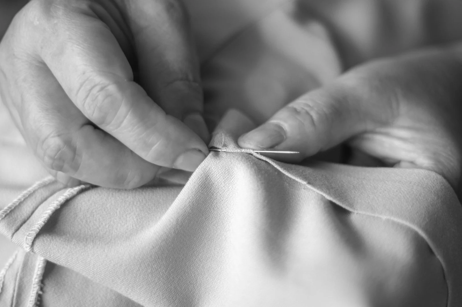 Hand-stitching close