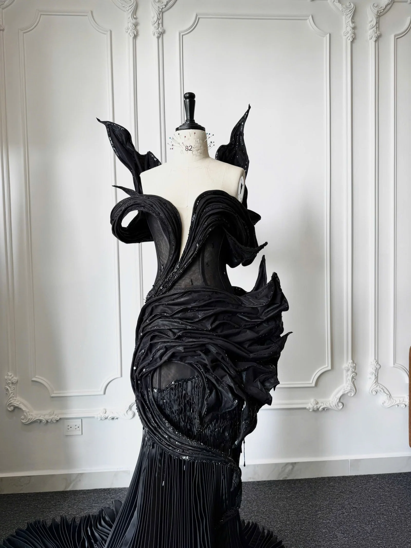 Couture gown detail close-up